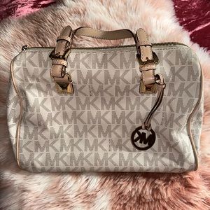 Michael Kors Grayson Vanilla Satchel large
